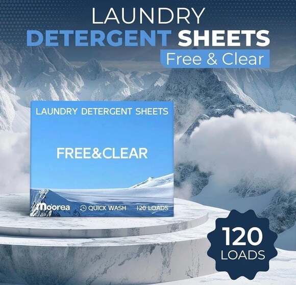 Moorea Other - Moorea - Laundry Detergent Eco Sheets Fragrance Free - 120 Sheets